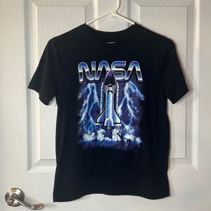 Abercrombie Kids NASA Graphic Black & Blue T-shirt 13/14